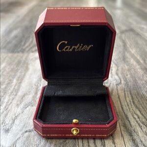 Cartier Jewelry Box Red Earring Empty Jewelry Case Box